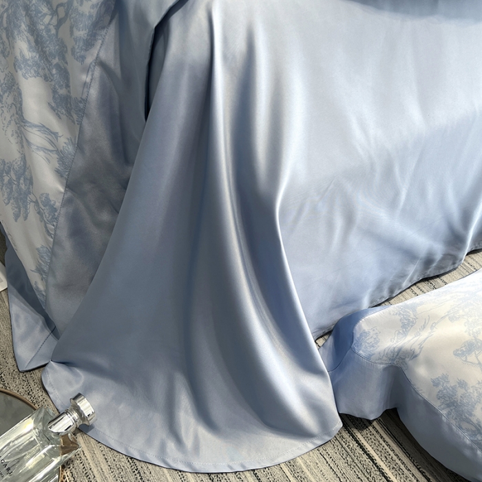 91家纺网 家纺一手货源 找家纺 优悦生活馆 2022新款墨尔本亲肤磨毛四件套 星空蓝