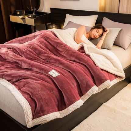 91家纺网 家纺一手货源 找家纺 （总) 慕木 2025新款三层牛奶绒夹棉毛毯被（可供跨境外贸抽空爆款首选）