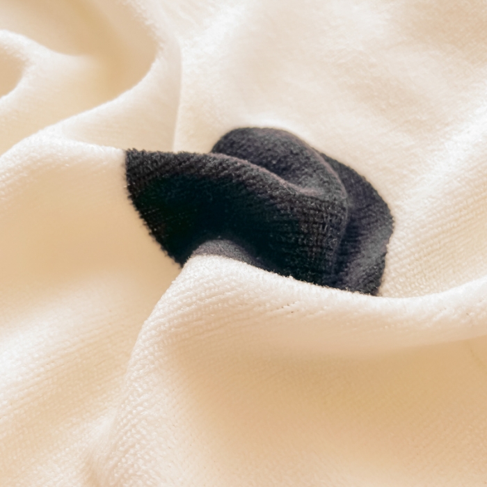 91家纺网 家纺一手货源 找家纺 沐慕  2022新款牛奶绒拼羊羔绒毛毯 黑白波点