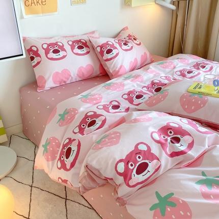 91家纺网 家纺一手货源 找家纺 （总）田野家居 2022新款全棉13372秋冬系列四件套