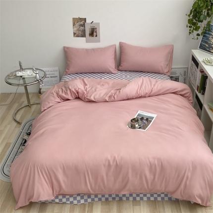 91家纺网 家纺一手货源 找家纺 （总）眠帛 2022新款水洗棉混搭四件套