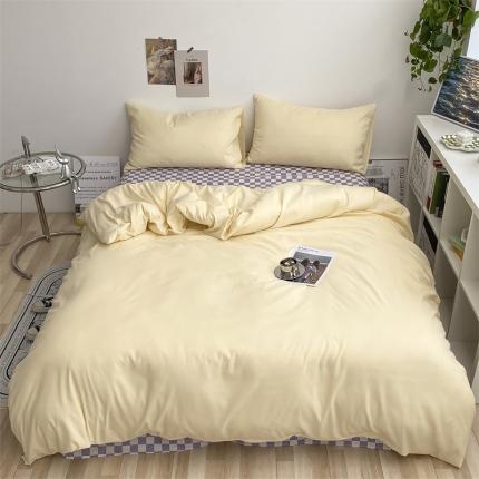 91家纺网 家纺一手货源 找家纺 （总）眠帛 2022新款水洗棉混搭四件套