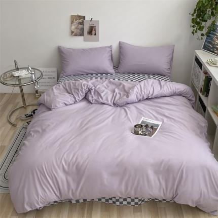 91家纺网 家纺一手货源 找家纺 （总）眠帛 2022新款水洗棉混搭四件套