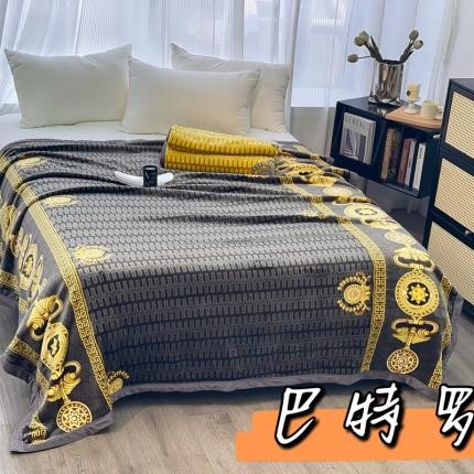 91家纺网 家纺一手货源 找家纺 缔缦 22新款More design AB版复合毛毯 巴特罗