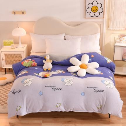 91家纺网 家纺一手货源 找家纺 （总）甜之梦家纺2025牛奶绒印花系列单品被套可定制任何尺寸