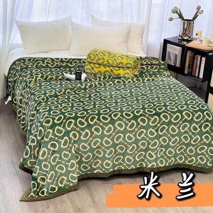 91家纺网 家纺一手货源 找家纺 缔缦 22新款More design AB版复合毛毯 米兰