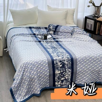 91家纺网 家纺一手货源 找家纺 缔缦 22新款More design AB版复合毛毯 米娅