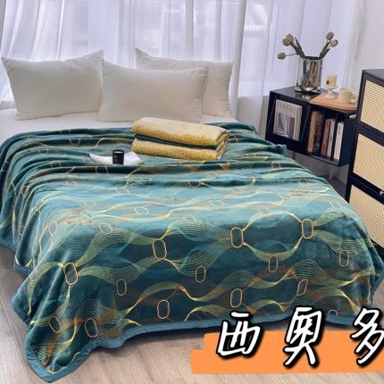 91家纺网 家纺一手货源 找家纺 缔缦 22新款More design AB版复合毛毯 西奥多