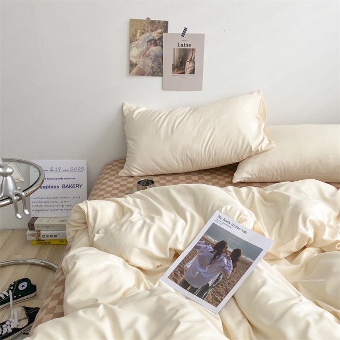 91家纺网 家纺一手货源 找家纺 （总）眠帛 2022新款水洗棉混搭四件套