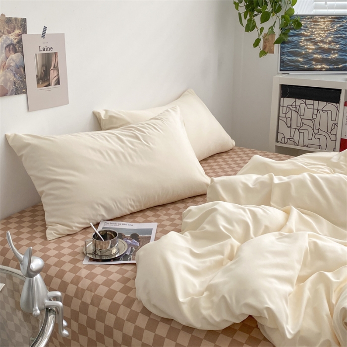 91家纺网 家纺一手货源 找家纺 （总）眠帛 2022新款水洗棉混搭四件套