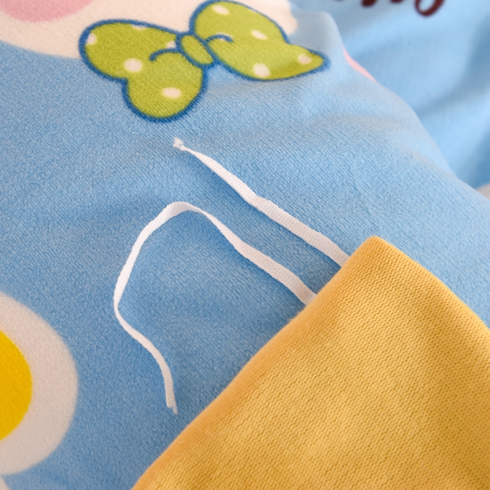 91家纺网 家纺一手货源 找家纺 甜之梦家纺2025新款印花牛奶绒单品被套可定制任何尺寸 爱心萌兔