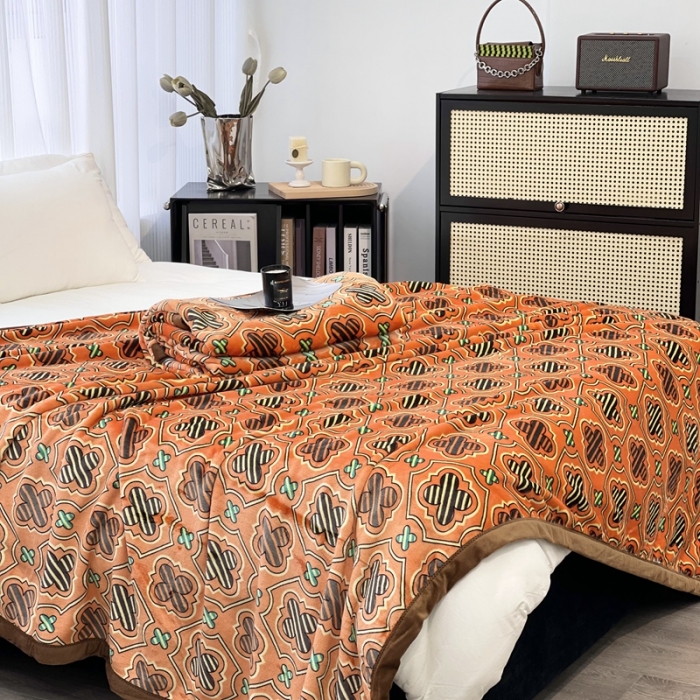 91家纺网 家纺一手货源 找家纺 缔缦 22新款More design AB版复合毛毯 安格斯