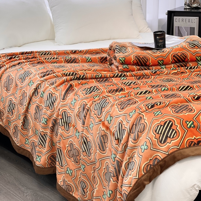 91家纺网 家纺一手货源 找家纺 缔缦 22新款More design AB版复合毛毯 安格斯