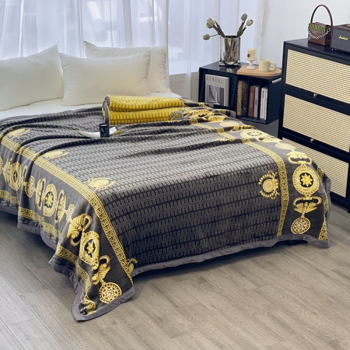 91家纺网 家纺一手货源 找家纺 缔缦 22新款More design AB版复合毛毯 巴特罗