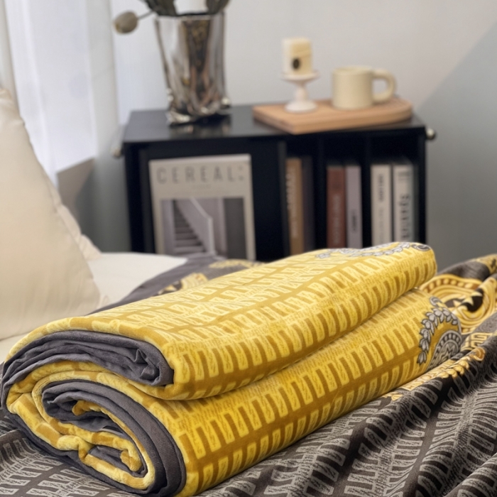 91家纺网 家纺一手货源 找家纺 缔缦 22新款More design AB版复合毛毯 巴特罗