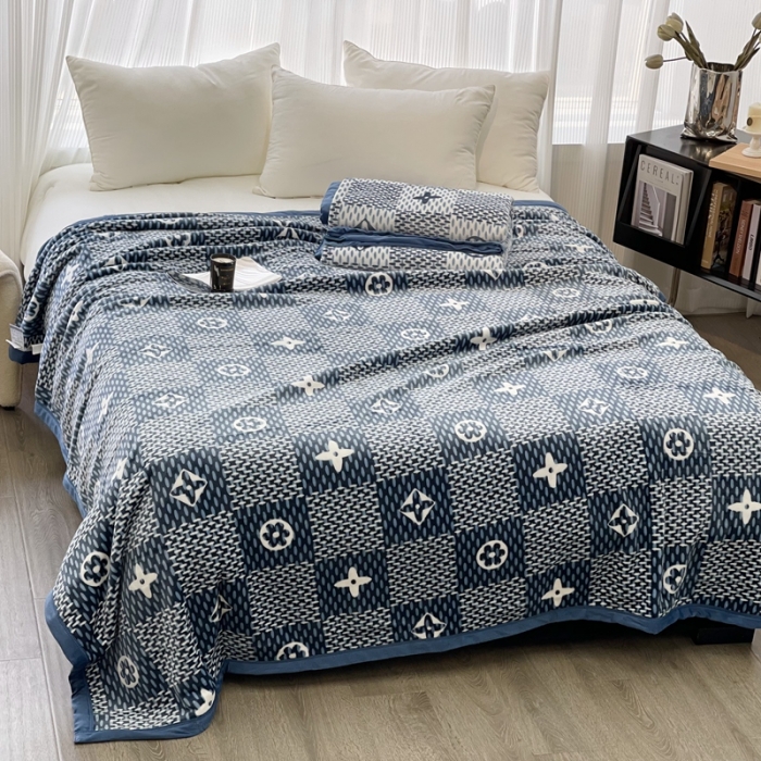 91家纺网 家纺一手货源 找家纺 缔缦 22新款More design AB版复合毛毯 迪克