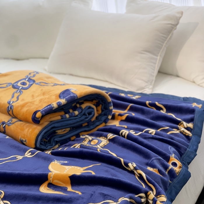 91家纺网 家纺一手货源 找家纺 缔缦 22新款More design AB版复合毛毯 都柏林