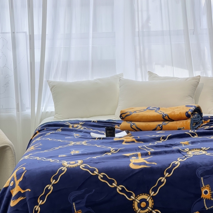 91家纺网 家纺一手货源 找家纺 缔缦 22新款More design AB版复合毛毯 都柏林