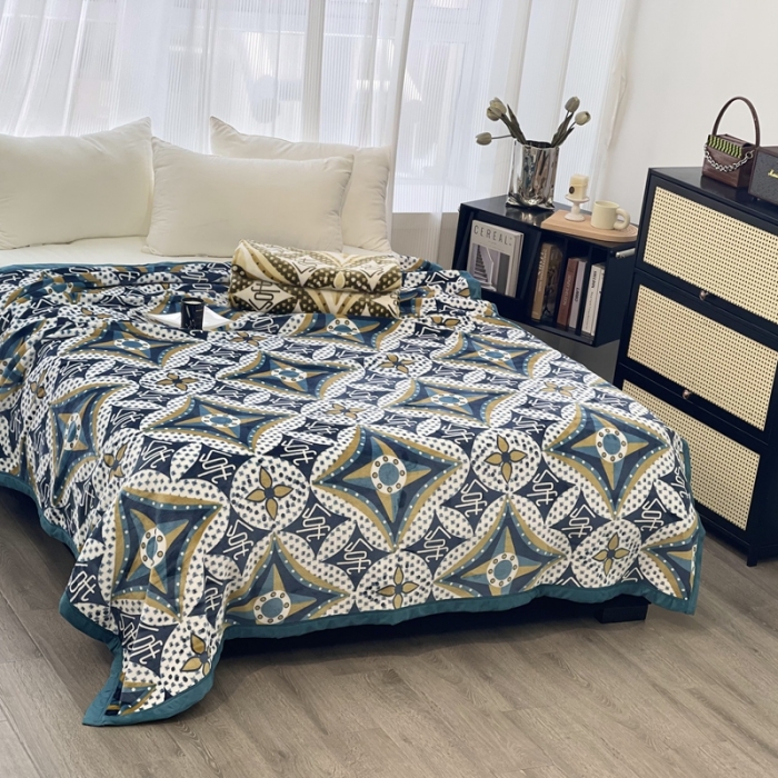 91家纺网 家纺一手货源 找家纺 缔缦 22新款More design AB版复合毛毯 格纳