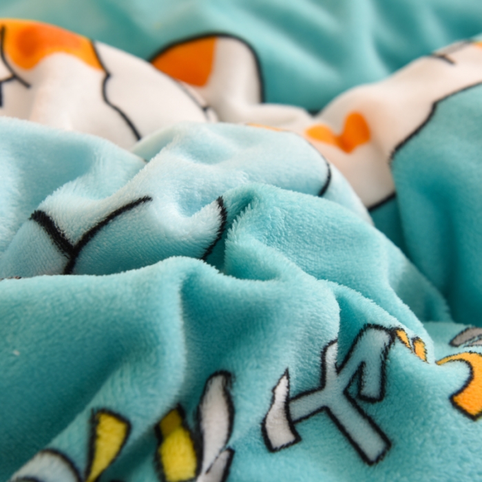 91家纺网 家纺一手货源 找家纺 甜之梦家纺2025新款印花牛奶绒单品被套可定制任何尺寸乖乖熊