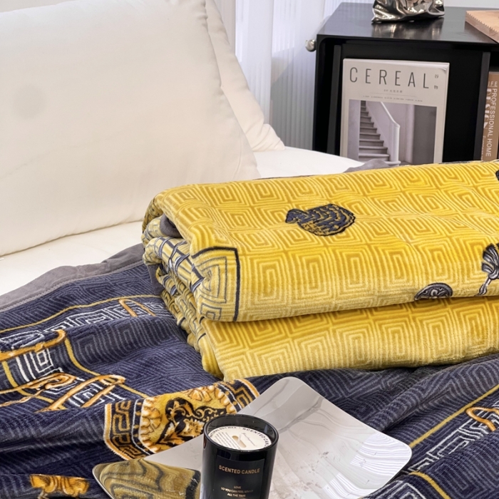 91家纺网 家纺一手货源 找家纺 缔缦 22新款More design AB版复合毛毯 克罗地