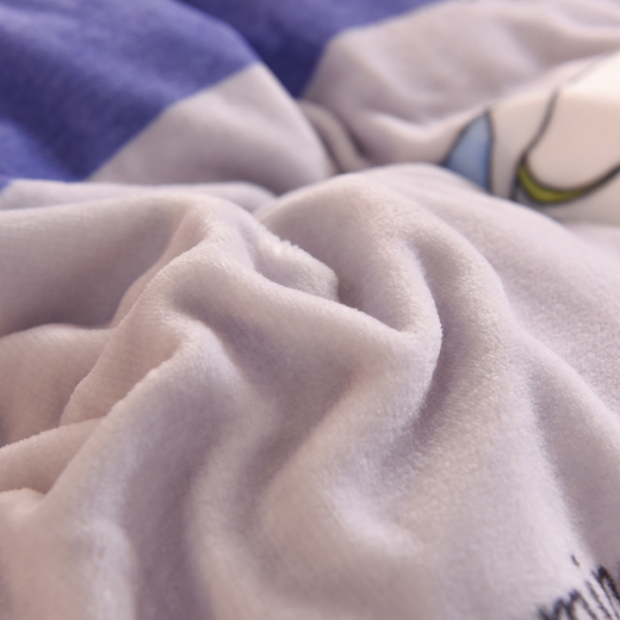 91家纺网 家纺一手货源 找家纺 甜之梦家纺2025新款印花牛奶绒单品被套可定制任何尺寸 猫星球