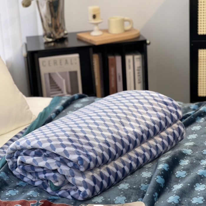 91家纺网 家纺一手货源 找家纺 缔缦 22新款More design AB版复合毛毯 雷尔夫