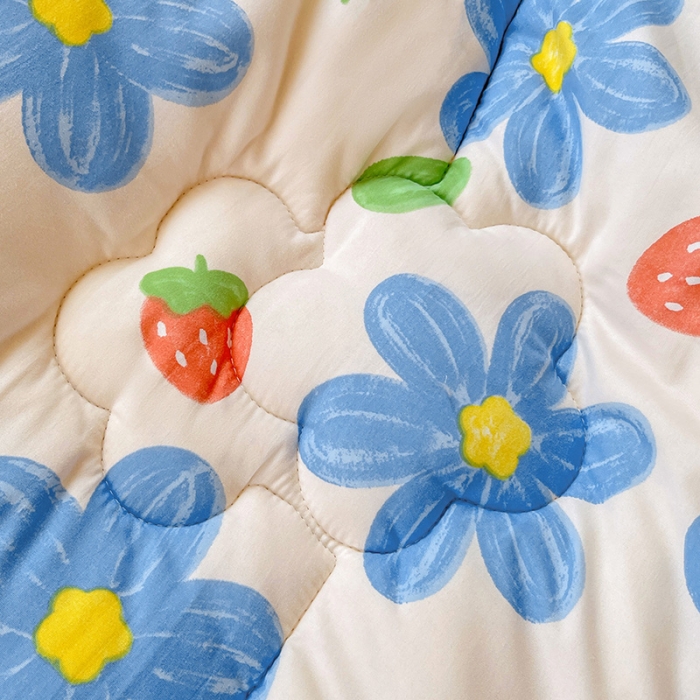 91家纺网 家纺一手货源 找家纺 （总）2022新款直播爆款水洗棉印花小花边春秋被冬被