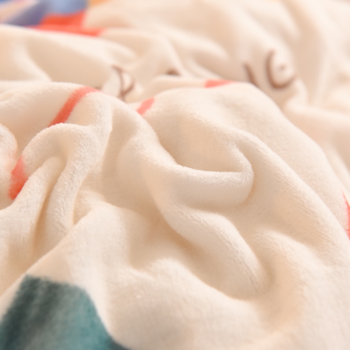 91家纺网 家纺一手货源 找家纺 甜之梦家纺2025新款印花牛奶绒单品被套（可定制尺寸）校园女孩