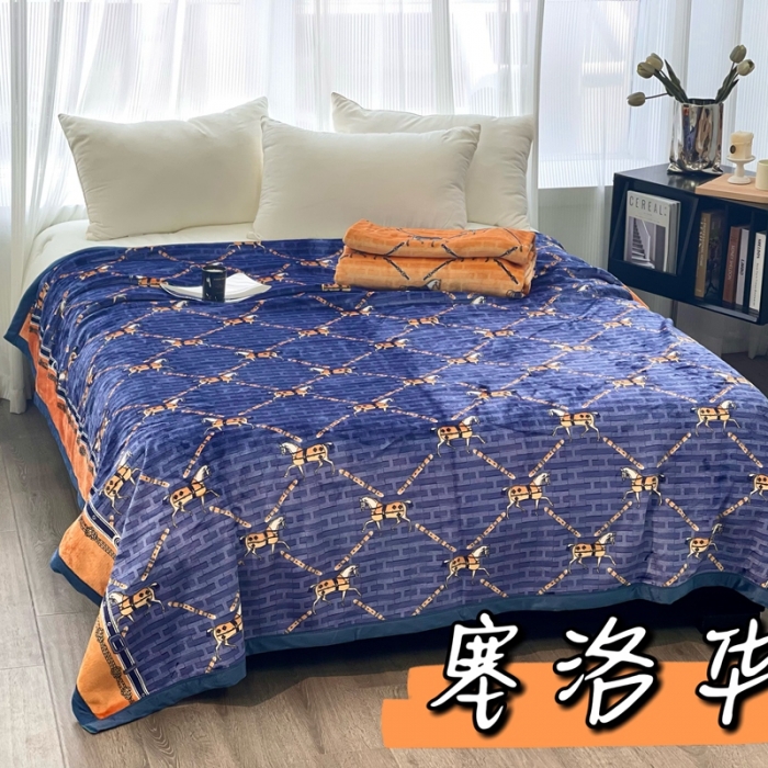 91家纺网 家纺一手货源 找家纺 缔缦 22新款More design AB版复合毛毯 塞洛华