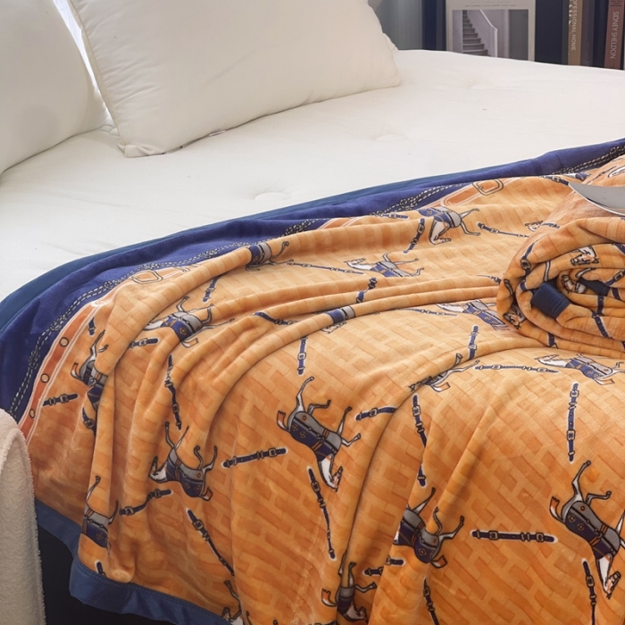 91家纺网 家纺一手货源 找家纺 缔缦 22新款More design AB版复合毛毯 塞洛华