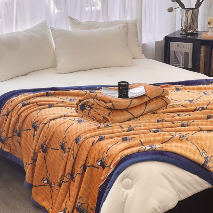 91家纺网 家纺一手货源 找家纺 缔缦 22新款More design AB版复合毛毯 塞洛华