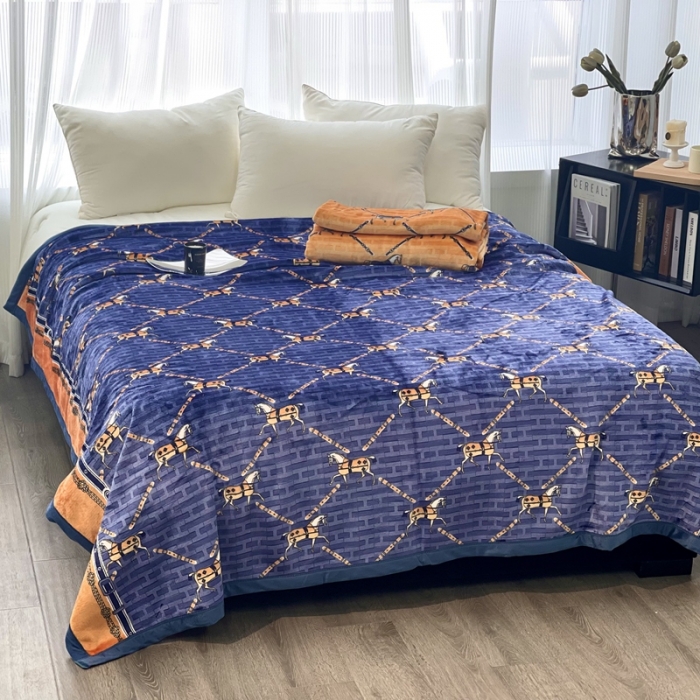 91家纺网 家纺一手货源 找家纺 缔缦 22新款More design AB版复合毛毯 塞洛华