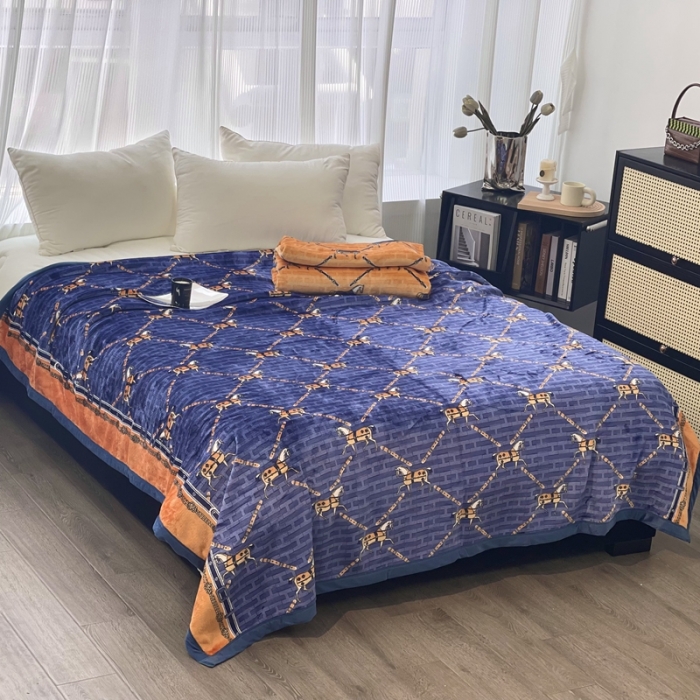 91家纺网 家纺一手货源 找家纺 缔缦 22新款More design AB版复合毛毯 塞洛华