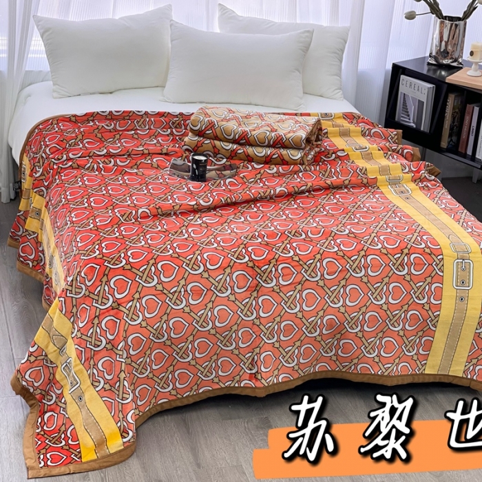 91家纺网 家纺一手货源 找家纺 缔缦 22新款More design AB版复合毛毯 苏黎世