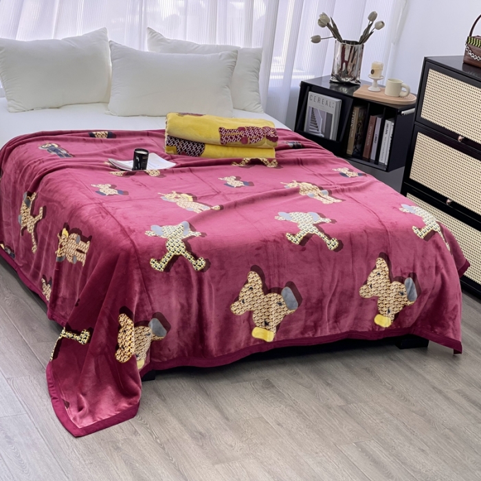 91家纺网 家纺一手货源 找家纺 缔缦 22新款More design AB版复合毛毯 瓦卡斯