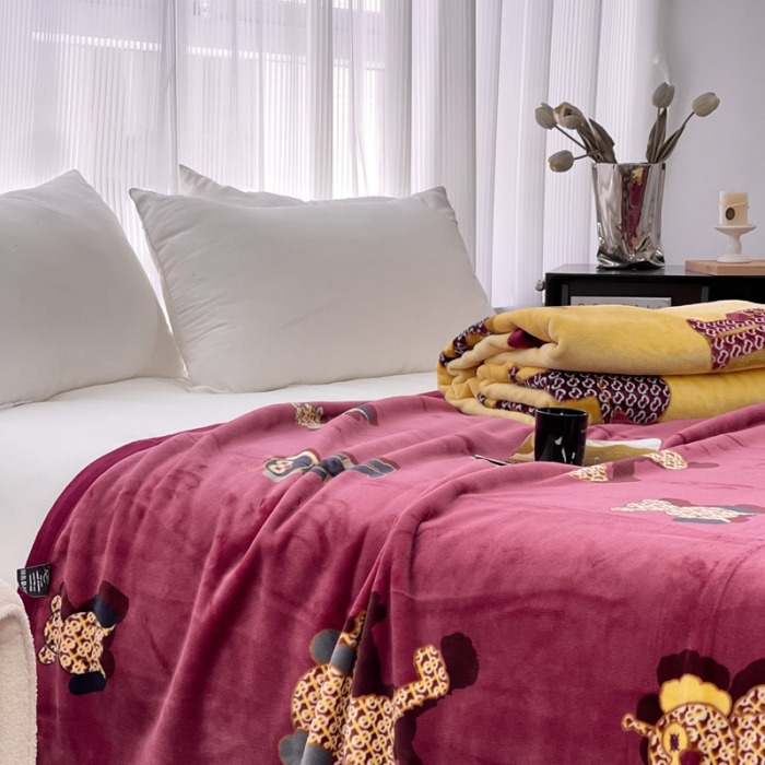 91家纺网 家纺一手货源 找家纺 缔缦 22新款More design AB版复合毛毯 瓦卡斯