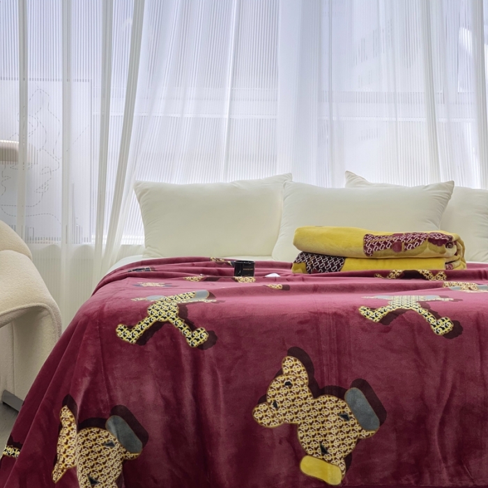 91家纺网 家纺一手货源 找家纺 缔缦 22新款More design AB版复合毛毯 瓦卡斯