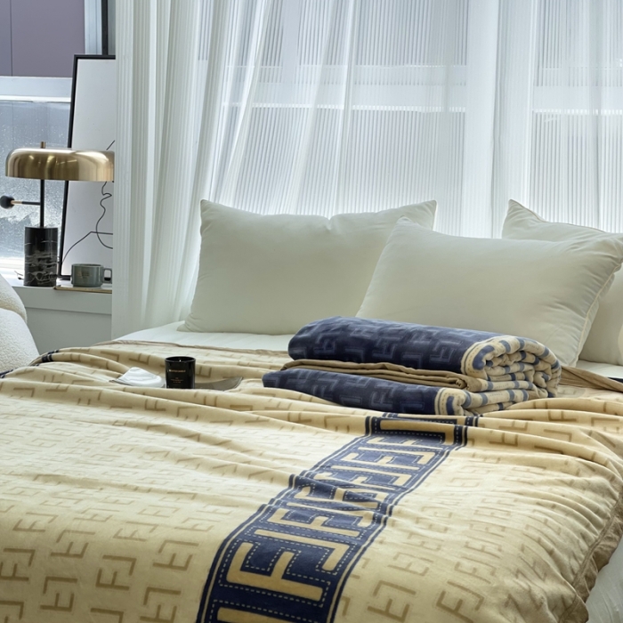 91家纺网 家纺一手货源 找家纺 缔缦 22新款More design AB版复合毛毯 温蒂