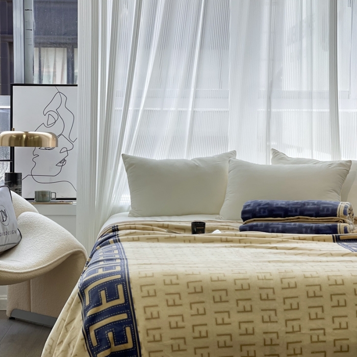 91家纺网 家纺一手货源 找家纺 缔缦 22新款More design AB版复合毛毯 温蒂