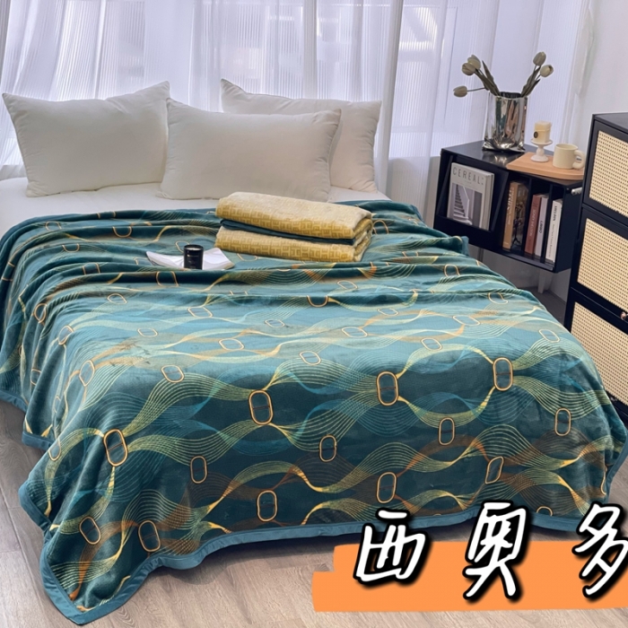 91家纺网 家纺一手货源 找家纺 缔缦 22新款More design AB版复合毛毯 西奥多