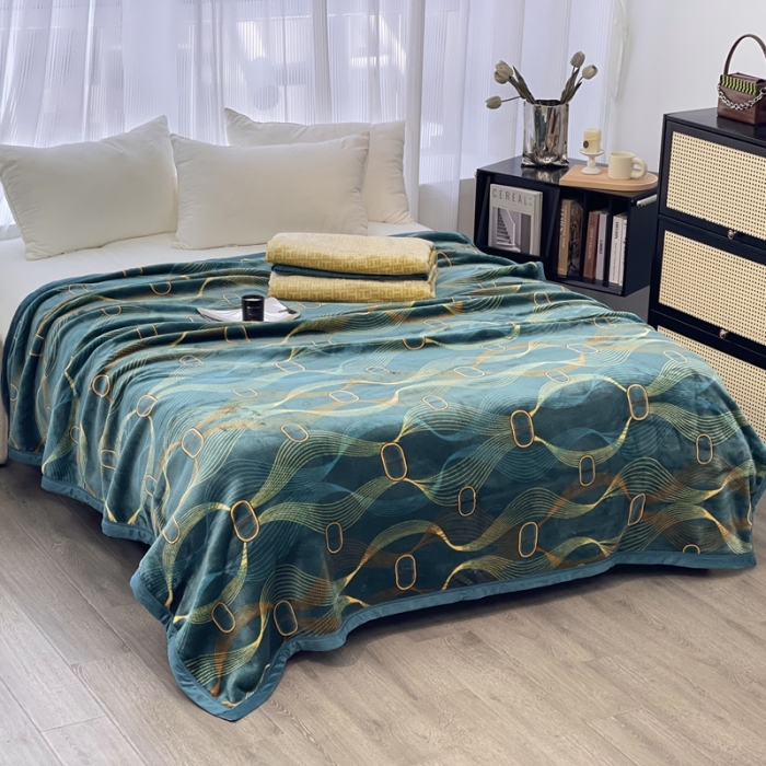 91家纺网 家纺一手货源 找家纺 缔缦 22新款More design AB版复合毛毯 西奥多