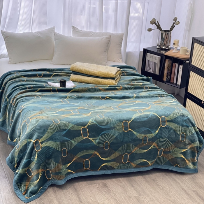 91家纺网 家纺一手货源 找家纺 缔缦 22新款More design AB版复合毛毯 西奥多