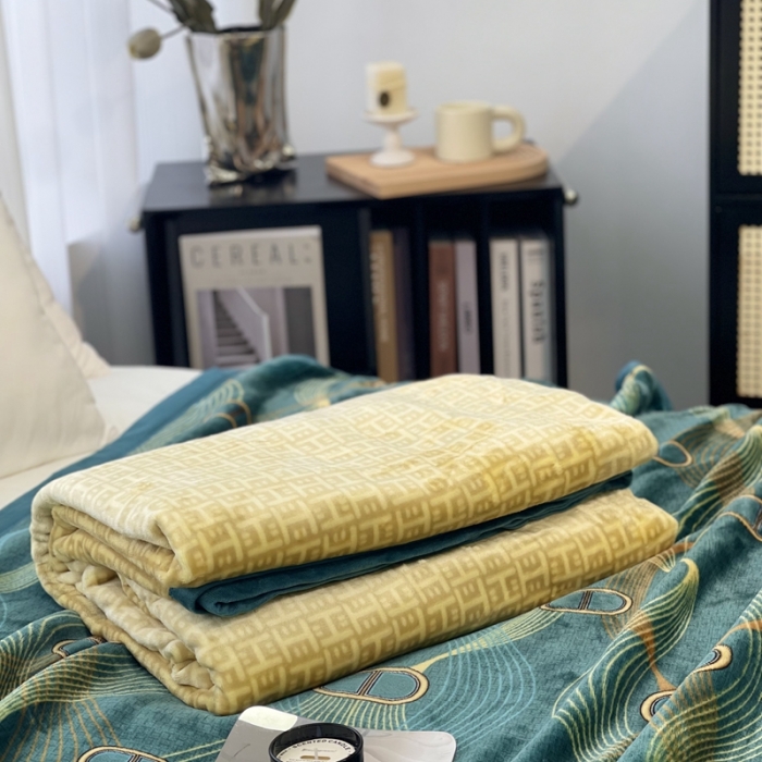 91家纺网 家纺一手货源 找家纺 缔缦 22新款More design AB版复合毛毯 西奥多