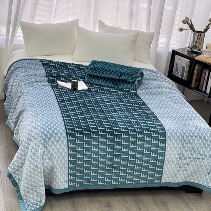 91家纺网 家纺一手货源 找家纺 缔缦 22新款More design AB版复合毛毯 希尔达