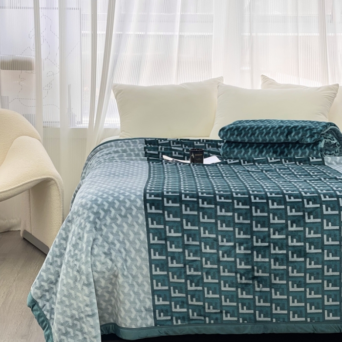 91家纺网 家纺一手货源 找家纺 缔缦 22新款More design AB版复合毛毯 希尔达