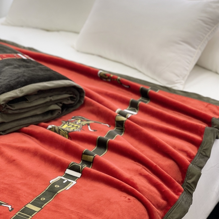 91家纺网 家纺一手货源 找家纺 缔缦 22新款More design AB版复合毛毯 以梦为马