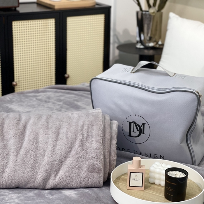 91家纺网 家纺一手货源 找家纺 缔缦 2022新款More design毛毯 丹麦毯 暖灰