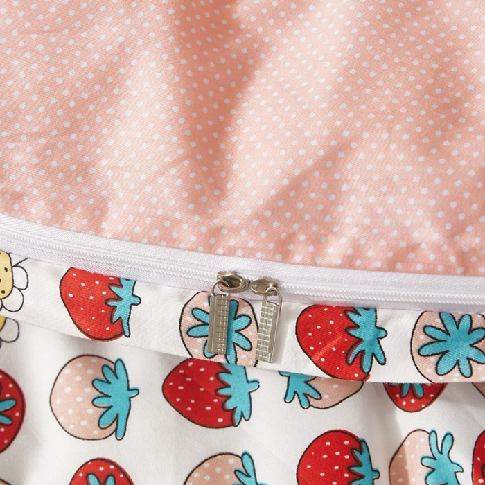 91家纺网 家纺一手货源 找家纺 怡家居 2023新款开学季全棉学生宿舍六件套 草莓派对