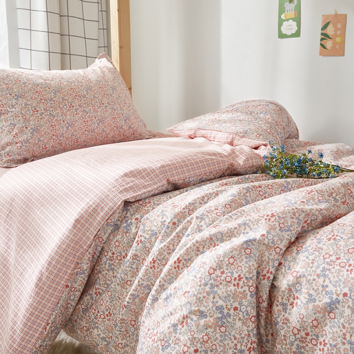 91家纺网 家纺一手货源 找家纺 怡家居 2023新款开学季全棉学生宿舍六件套 红妆